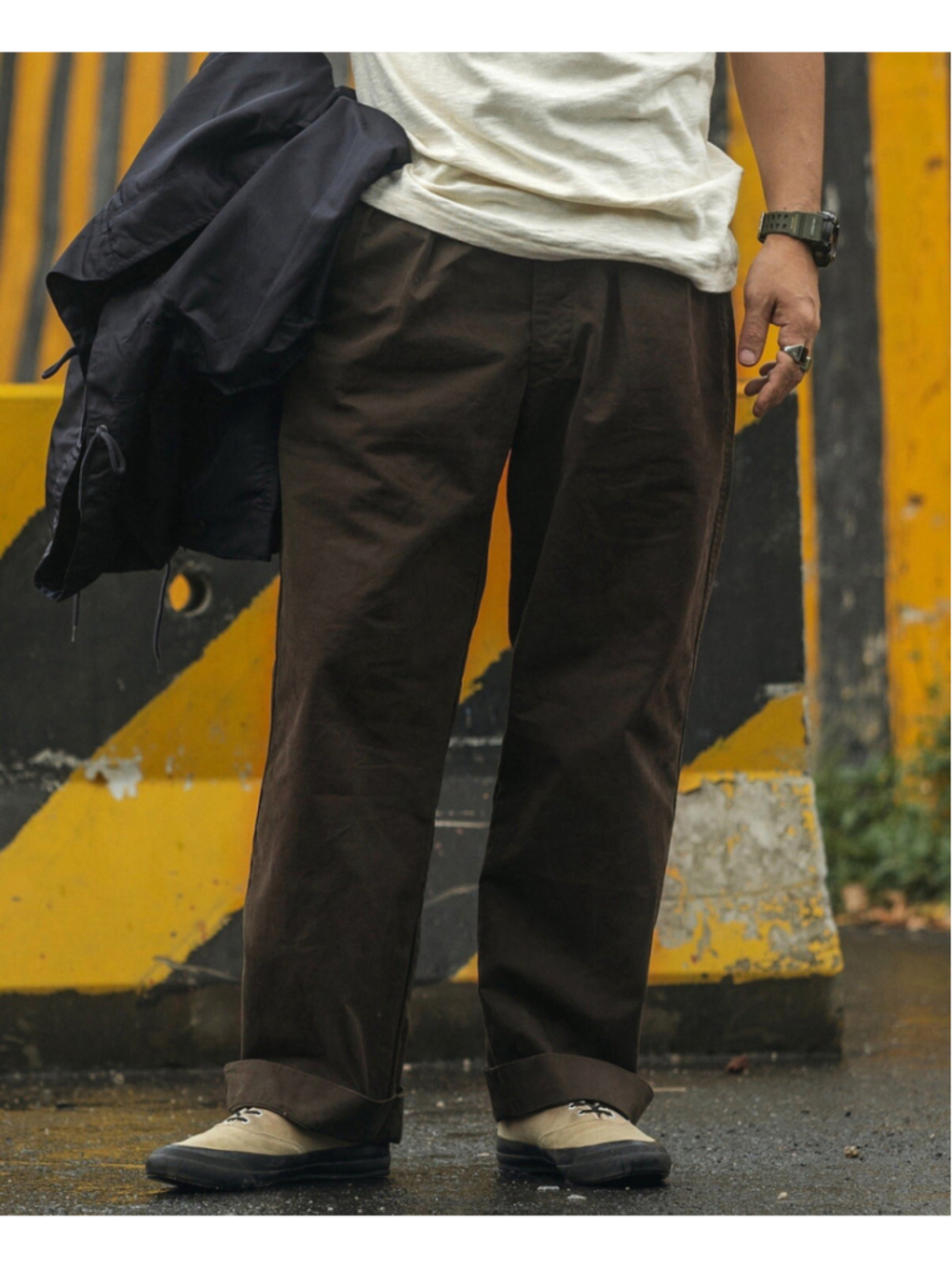 1960s AUS Army Combat Pants Brown Bronson Non Stock Mfg. Sz. W36 100% Cotton